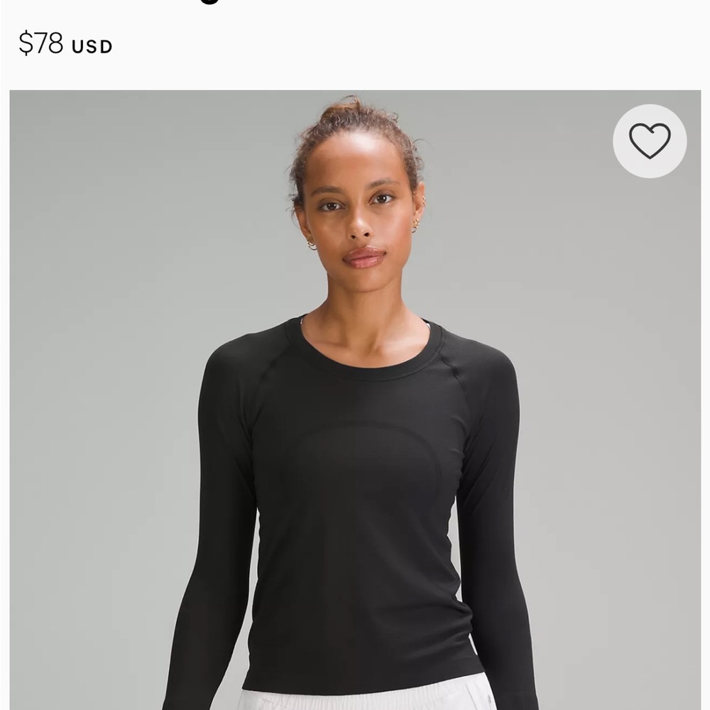 lululemon Swiftly Tech Long-Sleeve Shirt 2.0
Waist Length (Black)